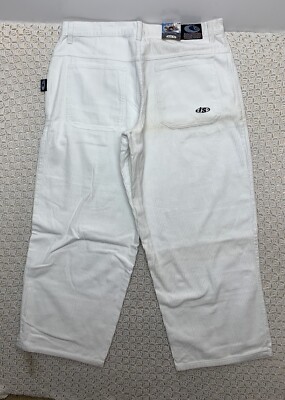 Vtg Interstate Baggy Wide Leg white Pants 44 aprx 42x32 Vtg Interstate Baggy Wide Leg white Pants 44 aprx 42x32