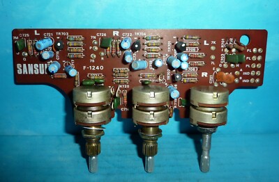 Sansui 1000X Solid State AM/FM Stereo Tuner Amplifier Tone/Bal Board & Controls
