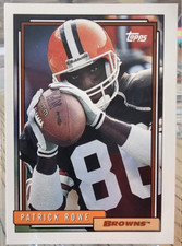 1992 Topps Patrick Rowe RC #688 Browns