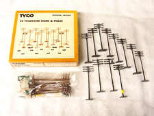 24 12 Bonus Trackside Signs Poles Tyco 904, HO Box. 24 12 36 Total.