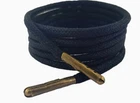 Laces  Black waxed cotton 75 cm 3 mm oval/round sold in 1 and 2 Pair Packs