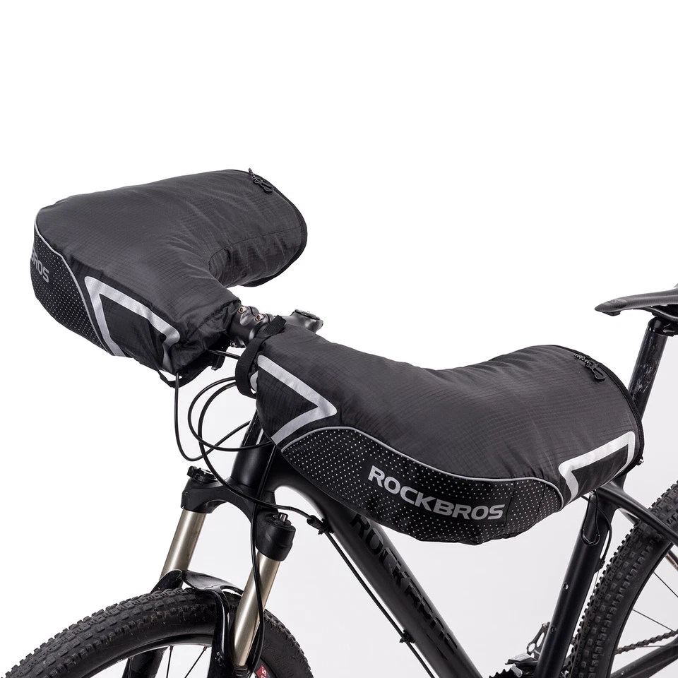 ROCKBROS Lenkerstulpen Motorrad Winter Lenker Handschuhe Fahrrad Warm Winddicht