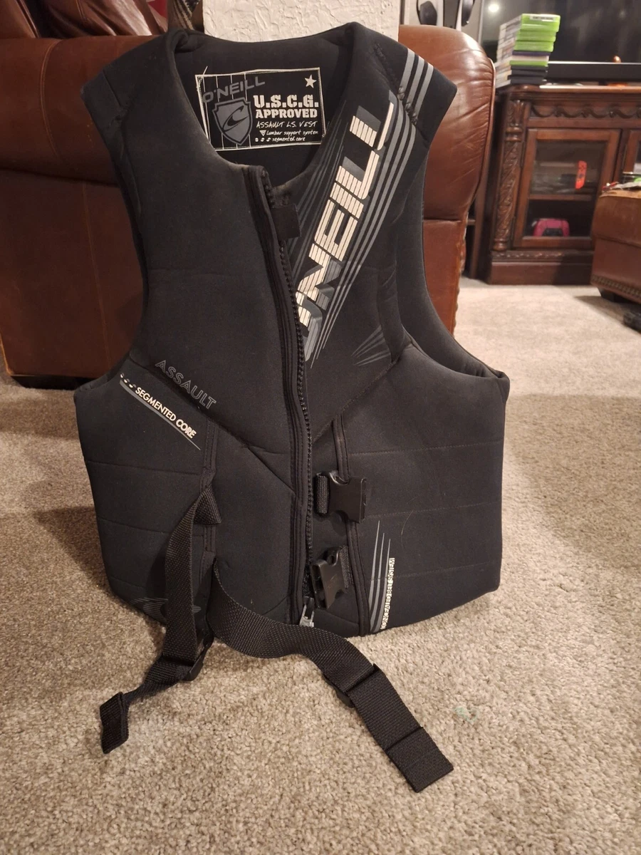 O Neill Wetsuit Men s Assaut LS Lumbar Support USCG Life Vest PFD