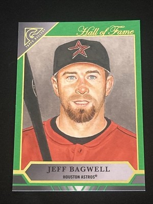 2020 Topps Gallery - Hall of Fame Gallery Jeff Bagwell #HOFG-9 Green /250