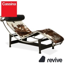 Cassina Le Corbusier LC 4 Fell Liege Kuhfell Braun Weiß Schwarz