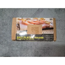Himalayan Salt Plate 12x8 Cooking Serving Slab with Holder NEW BBQ Grill Stone