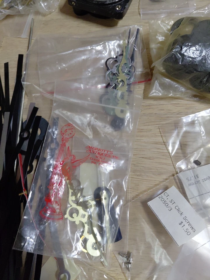 Clock Parts Various Lot Of  - Image 4 of 4