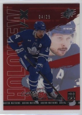 2024-25 SPx Holoview F/X Red 4/25 Auston Matthews #HV-11 15qv