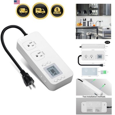 Electricity Usage Monitor, Power Consumption Watt Voltage Amp Meter Tester wi...
