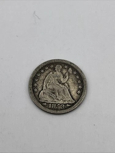 1853 H10C Arrows Liberty Seated Half Dime