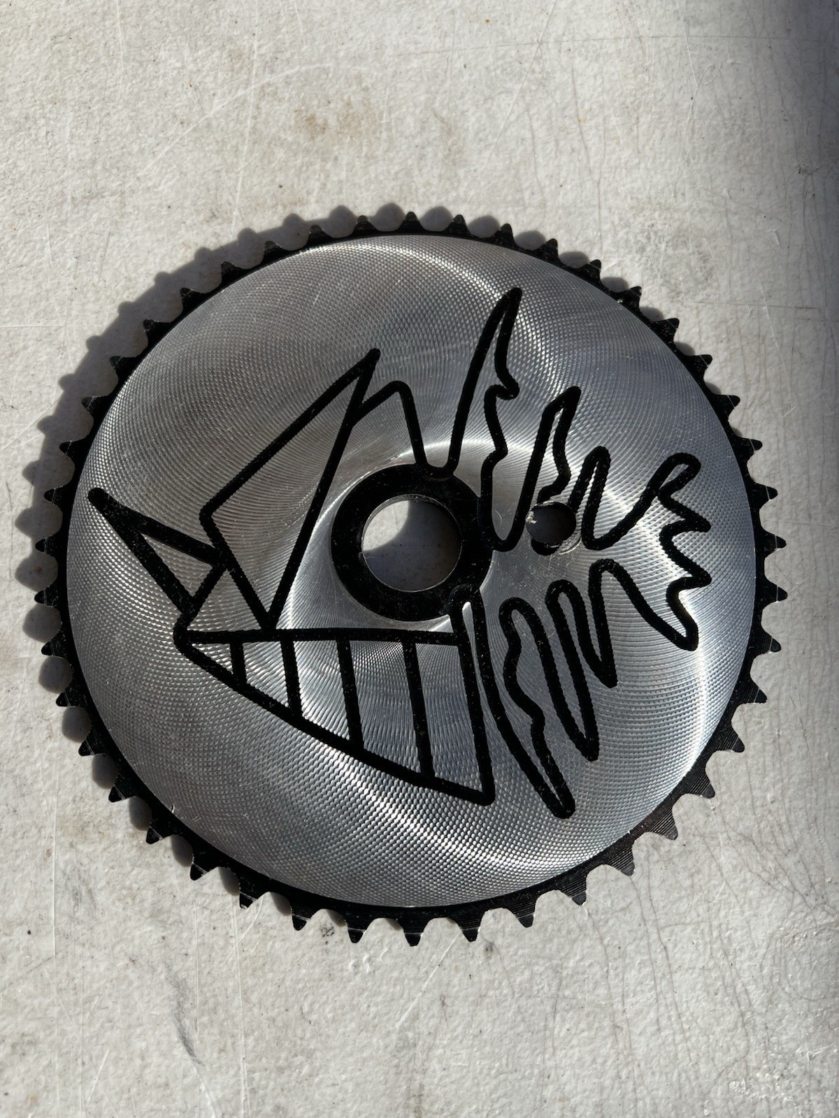 Fishbone FLY DISC 44T Chain Wheel 7075 Aluminum Alloy BMX FISHBONE LOGO