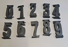 Black Plastic Numbers With Tabs For Adresses And Marquee Signs 4.5"