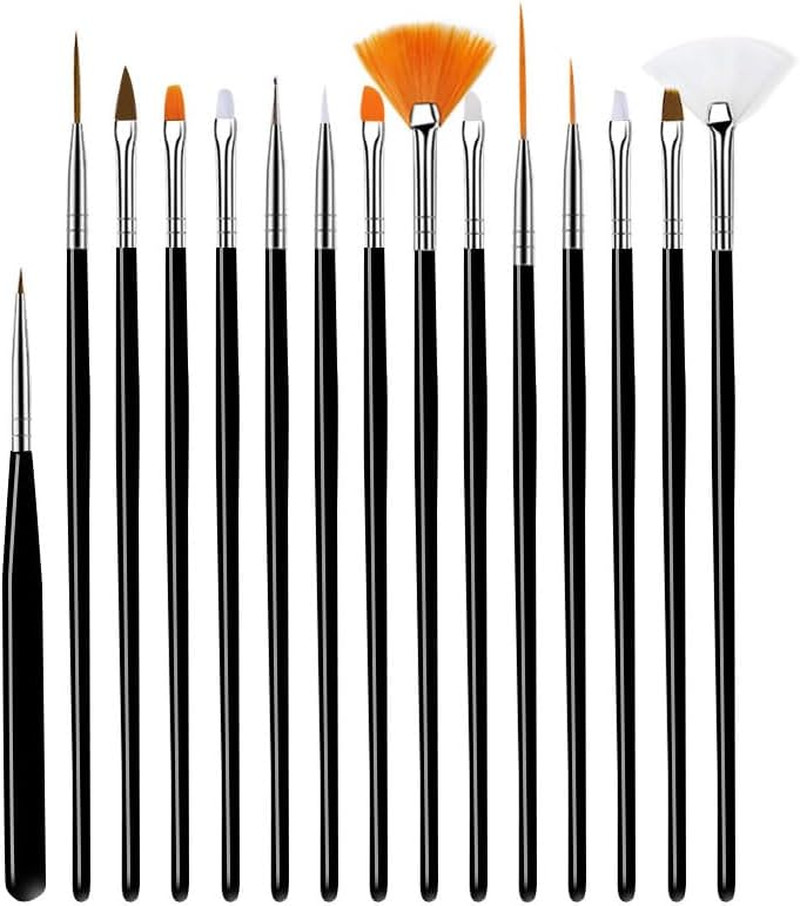 8 Fondant Kuchenpinsel Set 15 Stück Schwarz Backpinsel Malerei Pinsel Kuchen