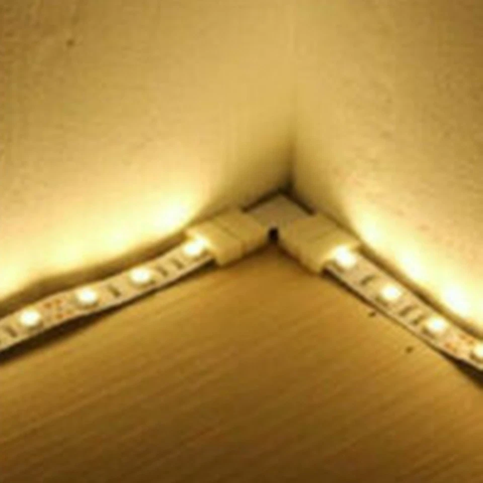 10 X 5050 Striscia LED Luce Angolo Connettori RGB Forma L Adattatore 90° Giunti - Immagine 4 di 4