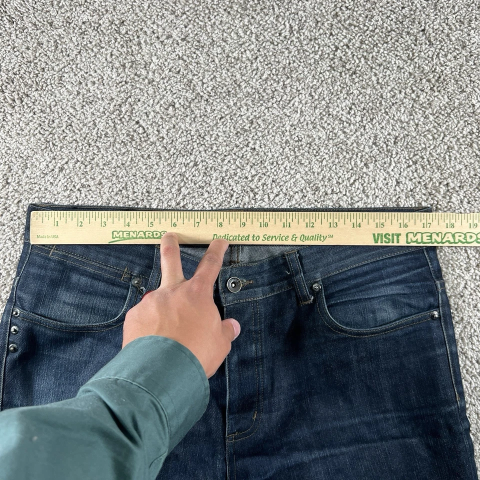 KR3W K KSLIM Jeans Masculino 34 (Adequado para 34x30) Botão Jeans Fly Slim Fit Skate Street - Imagem 4 de 4