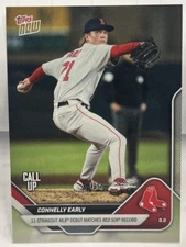 Connelly Early 2025 Topps Now 11-Strikeout MLB Debut Red Sox Record #685 SP/4287