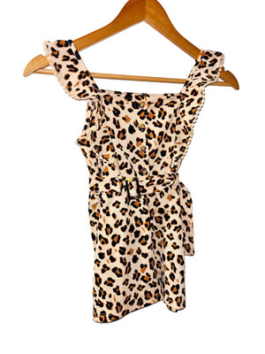 Mädchen ab 5 Jahren River Island Playsuit mit Rüschen Tiermotiv, Frühling   Sommer