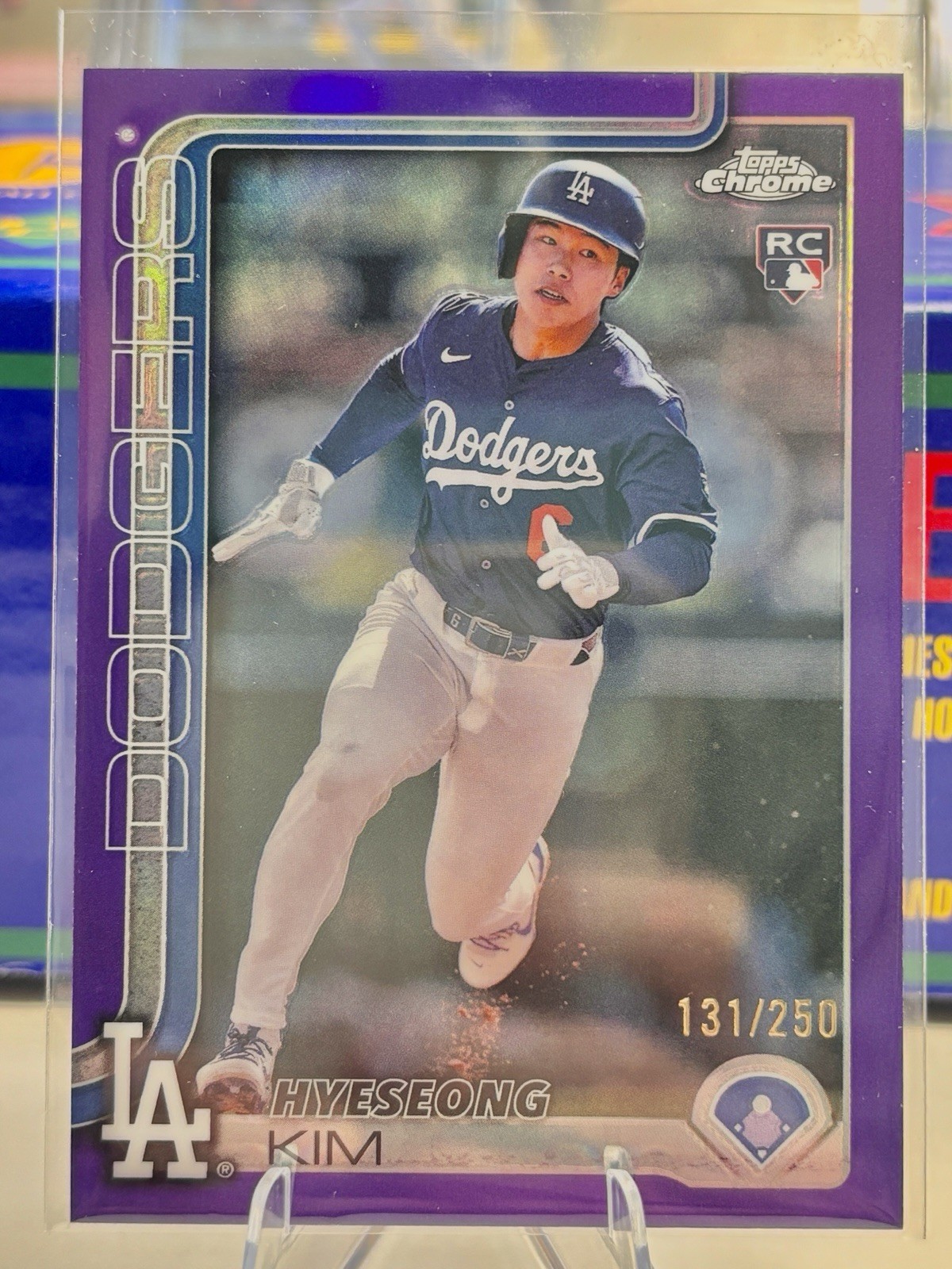 2025 Topps Chrome - Hyeseong Kim #152 Purple Refractor /250 (RC)