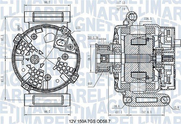 Magneti Marelli Generator FüR Ford-image