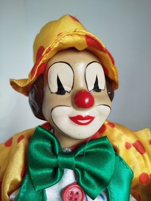 Clown Automat aus Porzellan, handbemalter Musikmechanismus