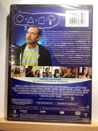 Father of Invention (DVD, 2010) Johnny Knoxville - Kevin Spacey - Camilla Belle - Picture 2 of 2
