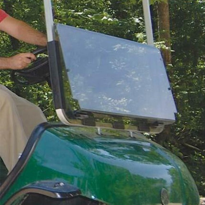 #ad #ad Yamaha G29 Drive Golf Cart Clear Fold Down Windshield With Clip Attachments $132.99