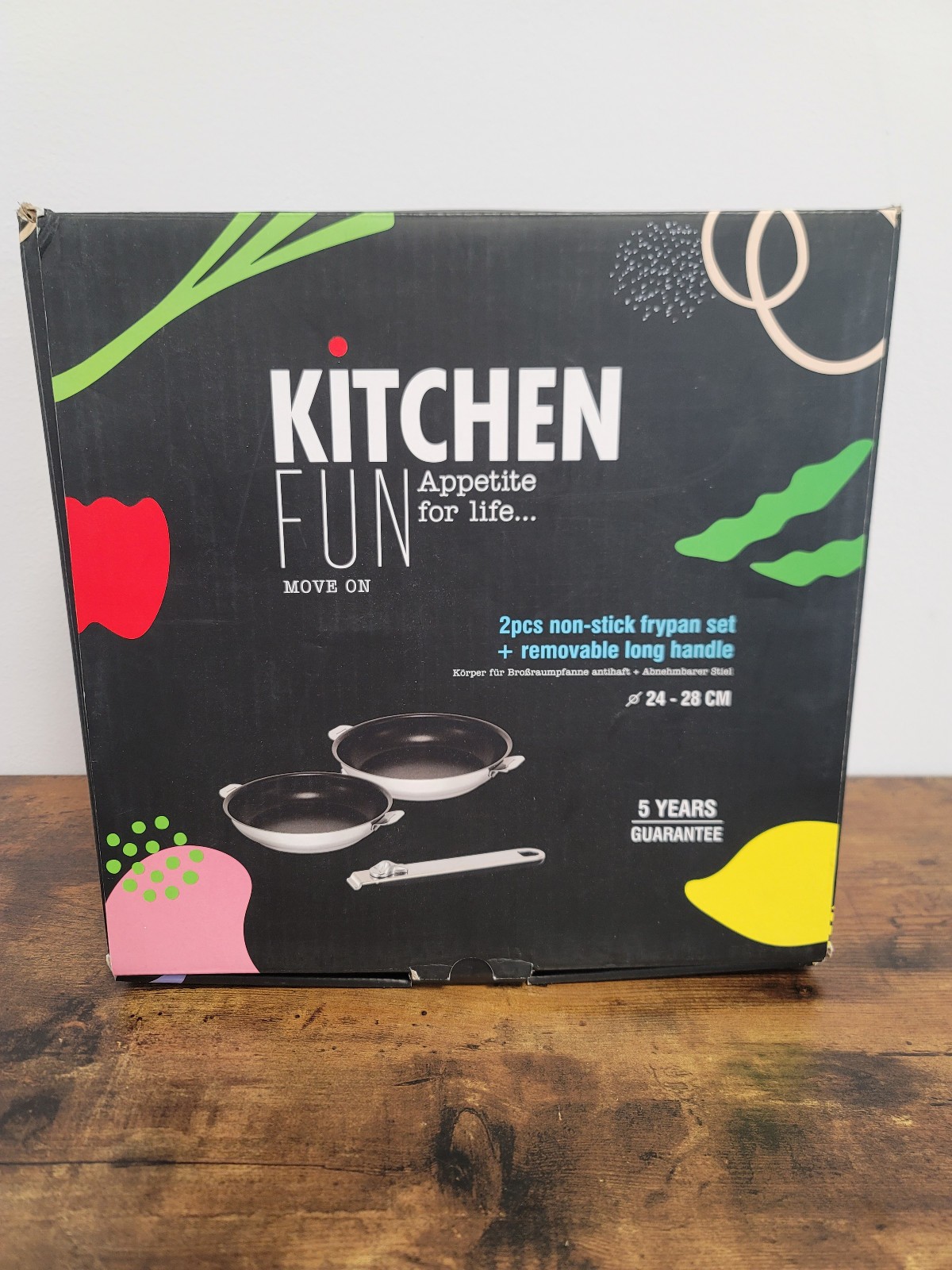 2 poêles Kitchen Fun à poignée amovible pour cuisiner au quotidien en famille