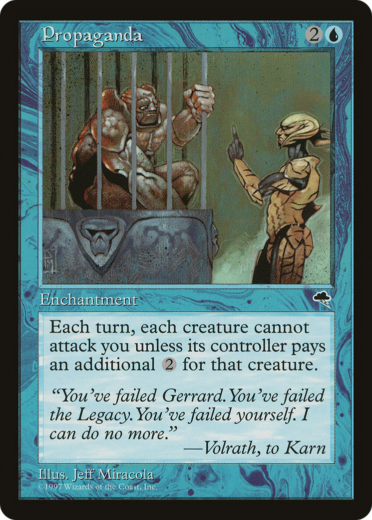 Propaganda #80 (HP) Tempest TMP Magic MTG