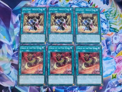Yugioh Playset 3x Abyss Script Dramatic Story PHHY-EN064 SR14 EN027 Circle Fire