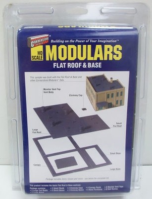 Walthers 933-3721 HO Scale Modulars Flat Roof and Base