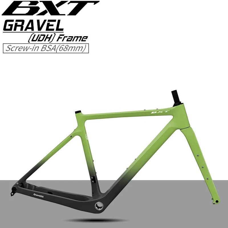BXT UDH Kohlenstoff Gravel Fahrrad Rahmen Vollständig verstecktes Kabel 700*45C - Bild 4 von 4