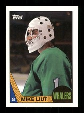  Mike Liut 1 Whalers Hockey 1987 Topps 152 Sports Trading Card 