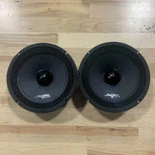 (2) USED SKAR AUDIO NPX65-8 6.5" 300 WATT MAX 8 OHM NEODYMIUM MID-RANGE SPEAKERS