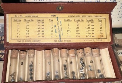 Prague-Kurtz Company Snap-posts With Male Threads
