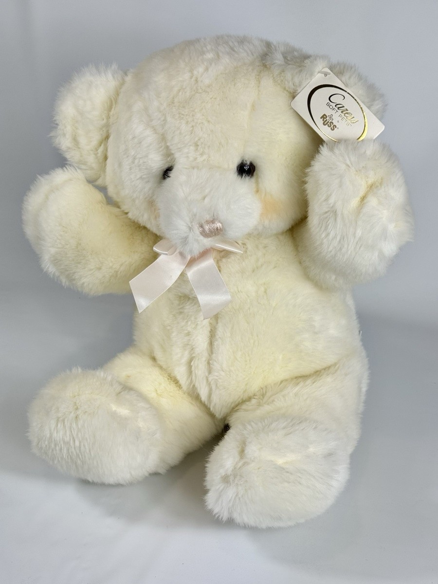 HAUS × 00K Butter bear NWT Vintage Russ “Butterbear” Teddy Bear Plush 22” Cream White