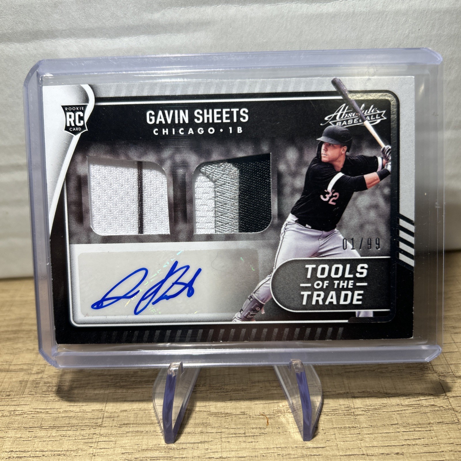 2022 Panini Absolute Gavin Sheets RC Auto Tools Trade 2 Swatch /99 TT2S-GS