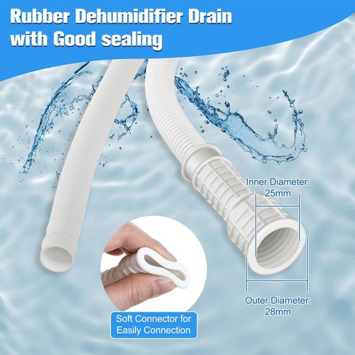 Dehumidifier Drain Hose Replacement Garden Faucet Drain Hose With Connect Clip - Picture 4 of 11