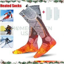 Electric Heated Socks Rechargeable Battery Men Women Winter Foot Warmer