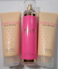Isaac Mizrahi Fabulous Set Body Mist 8 oz Lotion And Shower Gel Gift 