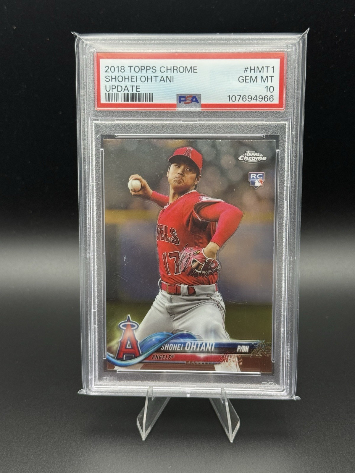 2018 Topps Chrome Update #HMT1 Shohei Ohtani Update PSA 10 Rookie RC