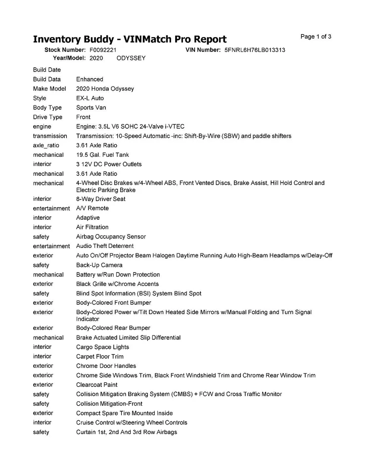 Used A/C Condenser fits: 2020 Honda Odyssey  Grade A - Image 3 of 4
