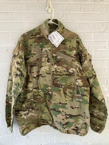 NEW USA MILITARY ZIPPER FRONT Multicam Camo Soft Shell Jacket L NWT TACTICAL MOD - product listing photo