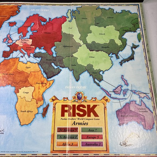 Vintage "Risk & Castle Risk" 1990 World European Conquest Board Game Complete - Picture 12 of 13