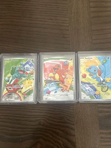 Pokemon 30th Anniversary First Partner Pack Charmander, Squirtle,Bulbasaur