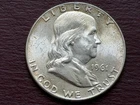 1961-D FRANKLIN HALF DOLLAR 90% SILVER .50¢ UNITED STATES   (A214)