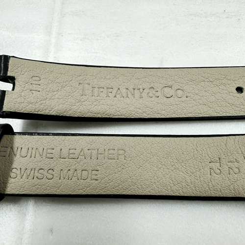 Genuine New TIFFANY Lug 12mm Satin Watch Band Black #625 - Picture 3 of 4