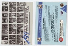 1992-93 Highliner Hockey Card 1956 Canadiens Cup Champions Signed Bert Olmstead