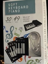 Soft Keyboard Piano 49 Keys 30 Functions 28" Long Rolls Up Speaker