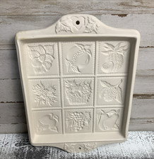 Workshops Gerald E. Henn 1994 Clay Shortbread Mold Fruit Vegetables