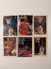 Michael Jordan 6 Card Lot Bulls Topps Stadium Club All-Star 50 Point HOF